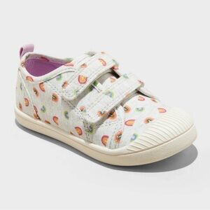 Cat & Jack NWT Rainbow Print Velcro Sneakers size 12
